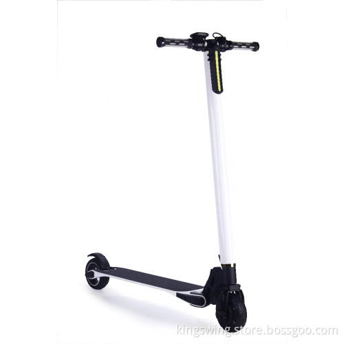 Kingswing Factory 480W 24V Foldable Electric Skateboard, Carbon Fiber Kick Skateboard with Handrail